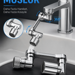 Mey İthalat® DÖNEBİLEN MUSLUK ÖZEL SU AKIŞ TASARIMI
