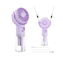 Mey İthalat® Dönen Su Sisli El Fanı – 4 Kademeli Rüzgar, Şeffaf Su Haznesi, Sessiz Çalışma