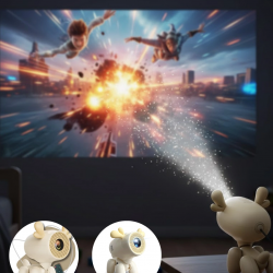 Mey İthalat® Döner Başlıklı Akıllı Projeksiyon HDMI USB TF Girişli