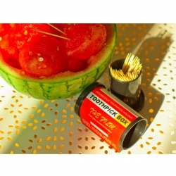 Mey İthalat® Dörtgen Fotoğraf Filmi Şeklinde Kürdanlık Kürdan Tutucu Kutu