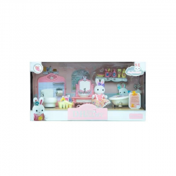 Mey İthalat® BY DREAMY MİNİ TAVŞAN BÜYÜK BANYO OYUN SETİ-MGA