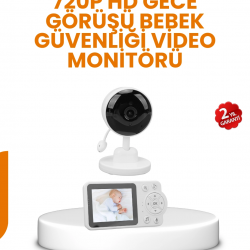 Mey İthalat® Ebeveyn Kontrollü 2.8 İnç Bebek Monitörü Güvenli İzleme