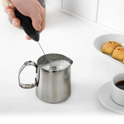 Mey İthalat®  El Çırpıcısı Pilli Mini Portatif Mutfak Mikseri Köpürtme Aleti