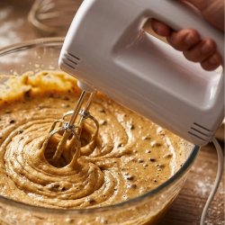 Mey İthalat® El Mikseri 250W 5 Kademe Hız Ayarlı Paslanmaz Çelik Çırpıcılı Mikser