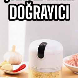 Mey İthalat® El Rondosu Mini Şarjlı Doğrayıcı Taşınabilir 250 ml