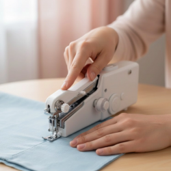 Mey İthalat® El Tipi Mini Dikiş Makinesi Perde ve Kıyafet Tamiri İçin