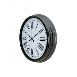 Mey İthalat®  Elegance 40 Cm Krom Metal Duvar Saati