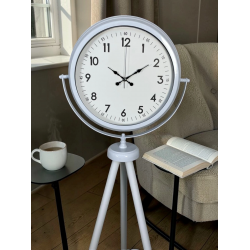 Mey İthalat® Elegance Beyaz Tripod Ayaklı Saat