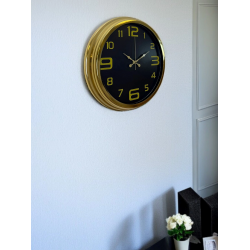 Mey İthalat® Elegance Gold Luxury 40 Cm Metal Duvar Saati