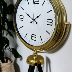 Mey İthalat® Elegance Gold Tripod Ayaklı Saat