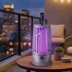 Mey İthalat® Elektrikli Böcek Öldürücü UV Işıklı Gece Lambası Sessiz Çalışan Geniş Alan Etkili