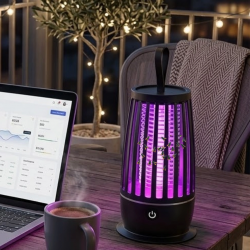 Mey İthalat® Elektrikli Böcek Öldürücü UV Mor Işık Sessiz Çalışma Gece Lambalı Güvenli Kullanım