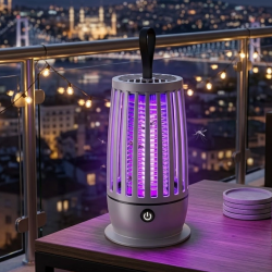 Mey İthalat® Elektrikli Sivrisinek Öldürücü Lamba UV Işıklı Sessiz Çalışma Geniş Etki Alanı