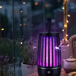Mey İthalat® Elektrikli Sivrisinek Öldürücü UV Işıklı Sessiz Çalışma Geniş Alan Etkili Gece Lambalı