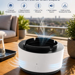 Mey İthalat® Elektronik Küllük Duman Giderici Hava Temizleyici