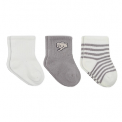 Mey İthalat® Elephant Boy 3'lü Penye Soket Çorap 10135 Ekru