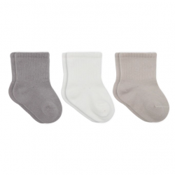 Mey İthalat® Elephant Boy 3'lü Penye Soket Çorap 10135 Gri