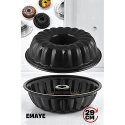 Mey İthalat® Emaye Kek Kalıbı - Yapışmaz Siyah Emaye Kek Kalıbı 29 CM 721669