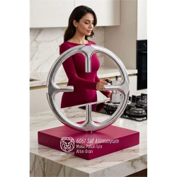 Mey İthalat® Emily Rosewood Serisi Saf Alüminyum Moka Pot ve Cezve Ocak Küçültücü - Kamp Yardımcısı