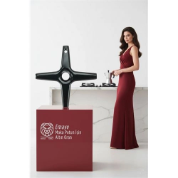 Mey İthalat® Emily Sterling Serisi Emaye Moka Pot ve Cezve Ocak Küçültücü - Kamp Yardımcısı