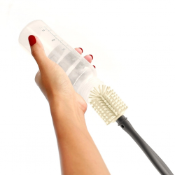Mey İthalat®   Emzik ve Biberon Temizleme Fırçası 723 Ekru