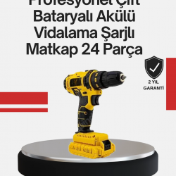 Mey İthalat® Ergonomik Tasarımlı 12V Matkap | 2 Vitesli, LED Aydınlatmalı ve Dayanıklı