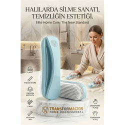 Mey İthalat® Ergonomik Temizlik Fırçası | 2'li Set Halı, Koltuk ve Kumaş Fırçalama Fırçası 723092