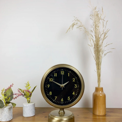 Mey İthalat® Eskitme Metal Tokyo Masa Saati 25×20 cm