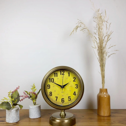 Mey İthalat® Eskitme Metal Vira Masa Saati 25×20 cm