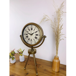 Mey İthalat® Eskitme Prestij Üç Ayaklı Masa Saati