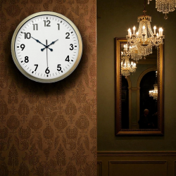 Mey İthalat® Eskitme Standart 40 Cm Metal Klasik Duvar Saati