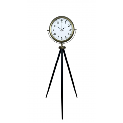 Mey İthalat® Eskitme Tripod Ayaklı Dekoratif Saat
