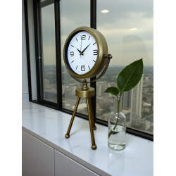 Mey İthalat® Eskitme Üç Ayaklı Masa Saati