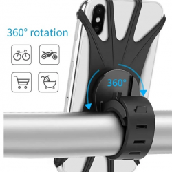 Mey İthalat® Esnek Silikon Örümcek Bisiklet Telefon Tutucu