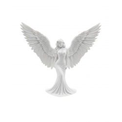 Mey İthalat® Estetik Melek Kadın Figürlü 3D Dekoratif Biblo Modern Salon Dekoru