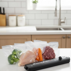 Mey İthalat® Ev Kullanımı İçin Güçlü Gıda Vakumlama ve Paketleme Makinesi