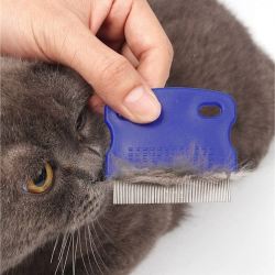 Mey İthalat®  Evcil Hayvan Kedi Köpek Pire Tarağı ve Köpek Gözyaşı Lekesi Tarağı