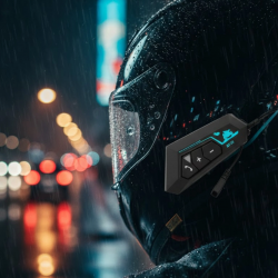 Mey İthalat® Evrensel Kask Uyumlu Bluetooth Intercom Kulaklık