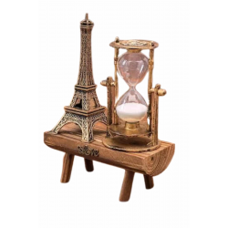 Mey İthalat® Eyfel Kuleli Kum Saati Dekoratif Hediyelik Eşya Retro Eyfel Kulesi
