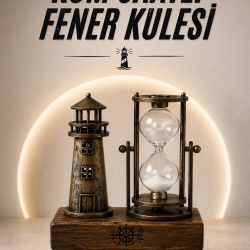 Mey İthalat® Eyfel Kulesi ve Deniz Feneri Dekoratif Masa Biblosu Hediyelik