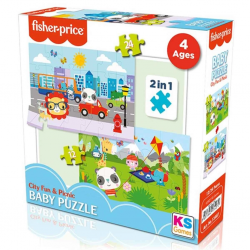 Mey İthalat®  FisherPriceBabyCityFun&Picnic2’si1AradaPuzzle