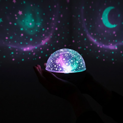 Mey İthalat® Fişli Yıldız Projektör Lamba Hoparlörlü Gece Işığı