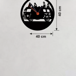 Mey İthalat® Fitness Motivasyon Tasarım Ahşap Duvar Saati - 40x40 cm Sporcu Hediyesi