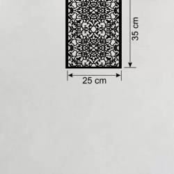 Mey İthalat® Floral Mandala Tasarım Ahşap Duvar Tablosu - 25x35 cm Lazer Kesim Dekoratif Pano