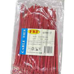 Mey İthalat® FRT Kırmızı 3,6X150 Kablo Bağı