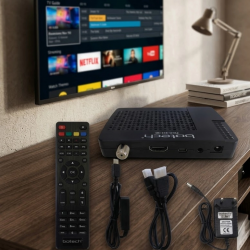 Mey İthalat® Full HD Uydu Alıcısı HDMI USB Girişli Yüksek Çözünürlüklü Dijital Yayın Cihazı