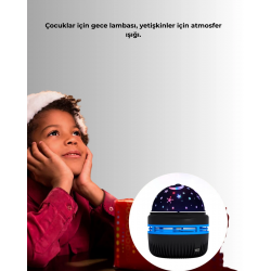 Mey İthalat® Galaxy Projektörlü Gece Lambası