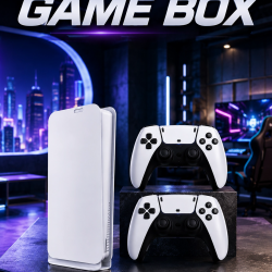 Mey İthalat® Game Box 3D Çift Oyun Kollu 4K HD Ekran 20000'den Fazla Oyun Seçeneği 2.4G Kablosuz