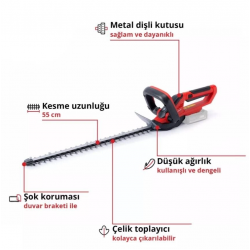 Mey İthalat®  GC CH 1855/1 Lİ Solo Çit Budama Aküsüz