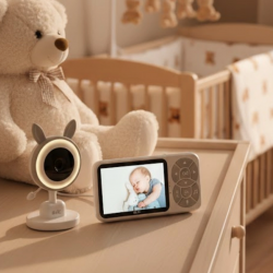 Mey İthalat® Gece Görüşlü Bebek Telsizi Besleme Hatırlatıcılı LCD Ekran